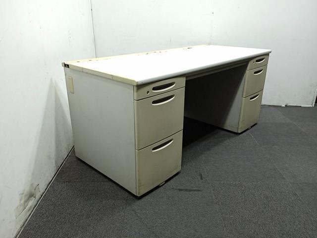 Okamura Desk with Drawers on each side