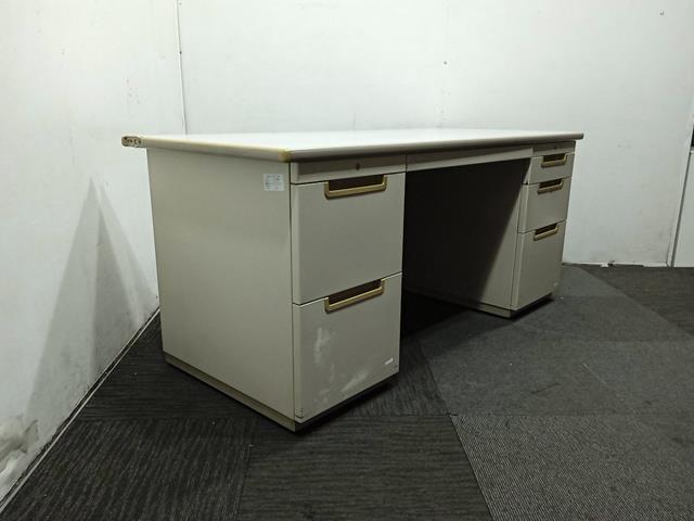 Okamura Desk with Drawers on each side